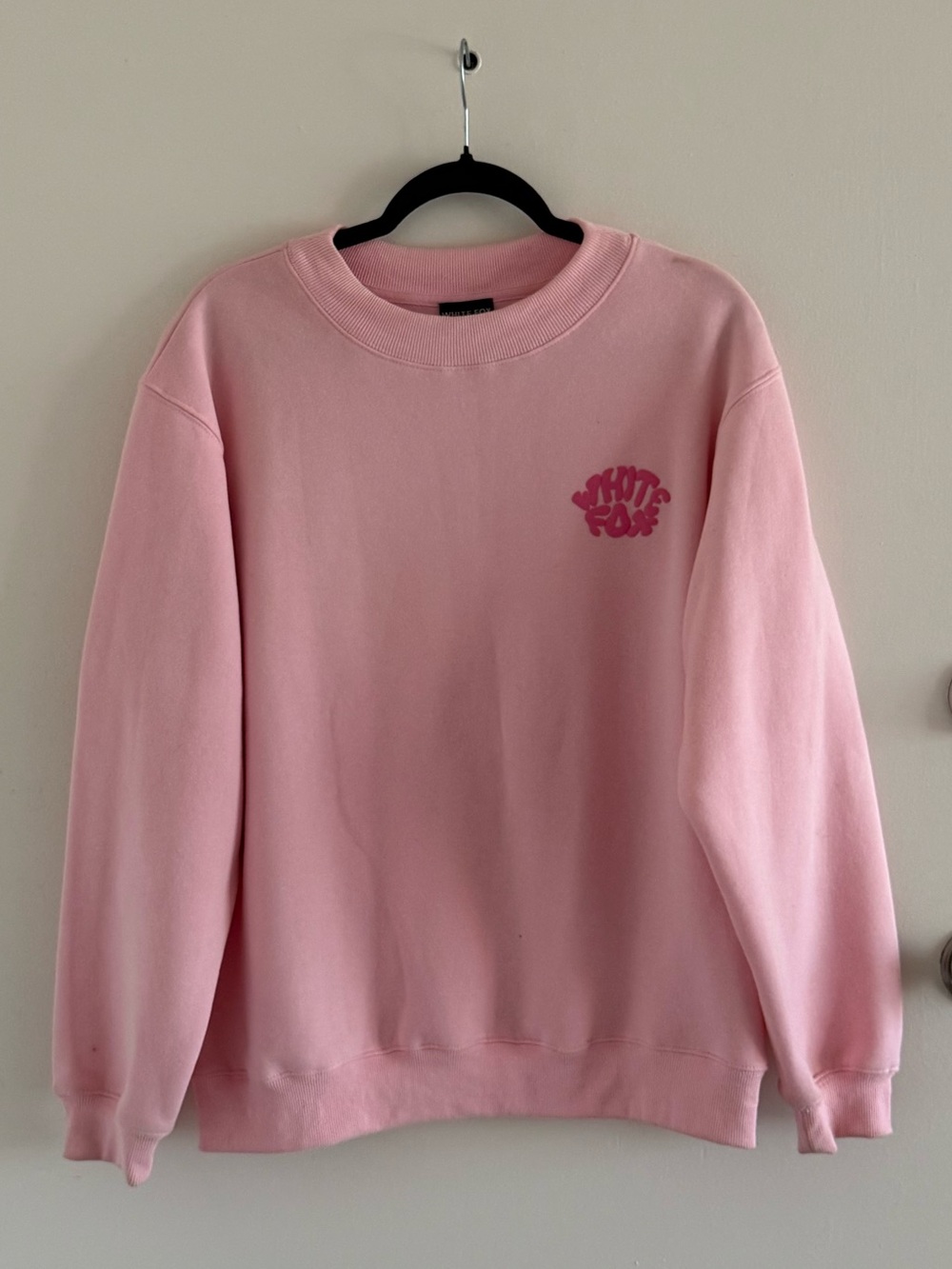 White Fox Boutique Pink Crewneck Sweatshirt